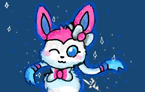 sylveon gartic phone drawing